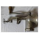 Collection of Vintage Kitchen Tools Including American Family Scale and Enterprise Grinder