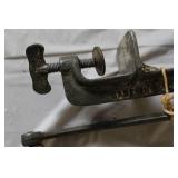 Collection of Vintage Kitchen Tools Including American Family Scale and Enterprise Grinder