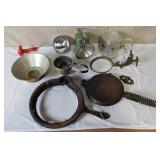 Collection of Vintage Kitchenware and Cast Iron Items