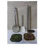 Collection of Vintage Kitchen Utensils and Hand Tools