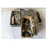 Vintage Mixed Flatware Lot - Spoons, Forks, Knives, Various Patterns