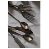 Vintage Mixed Flatware Lot - Spoons, Forks, Knives, Various Patterns