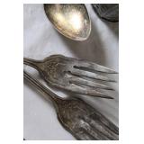 Vintage Mixed Flatware Lot - Spoons, Forks, Knives, Various Patterns