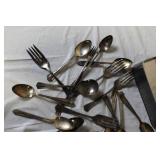 Vintage Mixed Flatware Lot - Spoons, Forks, Knives, Various Patterns