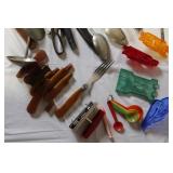 Vintage Mixed Flatware Lot - Spoons, Forks, Knives, Various Patterns