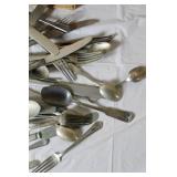 Vintage Mixed Flatware Lot - Spoons, Forks, Knives, Various Patterns