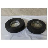 Collection of Vintage Ashtrays, Musical Plaque, and Decorative Wall Plaque