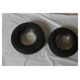 Collection of Vintage Ashtrays, Musical Plaque, and Decorative Wall Plaque