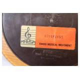Collection of Vintage Ashtrays, Musical Plaque, and Decorative Wall Plaque