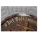 Collection of Vintage Ashtrays, Musical Plaque, and Decorative Wall Plaque