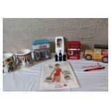 Coca-Cola Collectibles Lot with Vintage Tins, Mugs, Banks, and Memorabilia