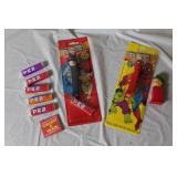 Vintage PEZ Dispenser Collection with Superhero and Character Designs