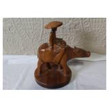 Collection of Hand Carved Wooden Tableware and Decor