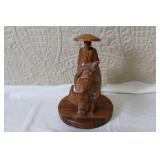 Collection of Hand Carved Wooden Tableware and Decor