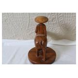 Collection of Hand Carved Wooden Tableware and Decor