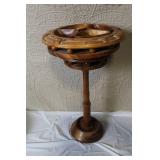 Collection of Hand Carved Wooden Tableware and Decor