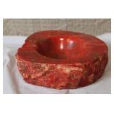Rustic Red Jasper Ashtray or Decorative Bowl
