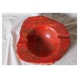 Rustic Red Jasper Ashtray or Decorative Bowl