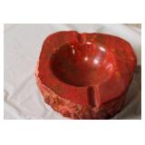 Rustic Red Jasper Ashtray or Decorative Bowl