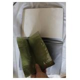 Military Surplus Collection with Ammo Cans, First Aid Kit, Boots, and Memorabilia