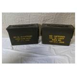 Military Surplus Collection with Ammo Cans, First Aid Kit, Boots, and Memorabilia