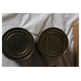 Military Surplus Collection with Ammo Cans, First Aid Kit, Boots, and Memorabilia