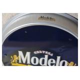 Set of 6 Beer Advertising Metal Bar Trays including Modelo, Bud Light, Schmidt