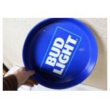 Set of 6 Beer Advertising Metal Bar Trays including Modelo, Bud Light, Schmidt