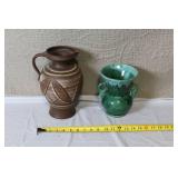 Pair of Vintage Decorative Pottery Vases