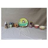 Collection of 7 Assorted Vintage Decorative Porcelain and Ceramic Pieces