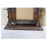 Antique-Style Ornate Wood Tilting Tabletop Picture Frame