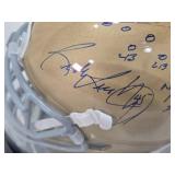 Rudy Ruettiger Auto with Movie Quote Schutt Authentic Mini Notre Dame Fighting Irish Helmet