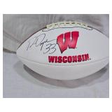 Ron Dayne Wisconsin Badgers Autographed Football