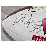 Ron Dayne Wisconsin Badgers Autographed Football