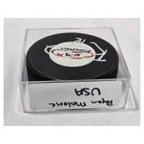 Ryan Malone Autographed USA Hockey Puck