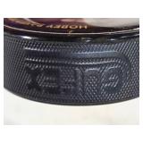 Drew LeBlanc Auto Hobey Baker Memorial Award Commemorative Hockey Puck St. Cloud State University