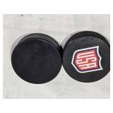 St. Cloud Norsemen and World Cup of Hockey 2016 Official Game Puck, USA Hockey Logo Puck