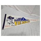 Bud Grant Auto on Bud Grant Day September 2, 1984 Vikings Pennant
