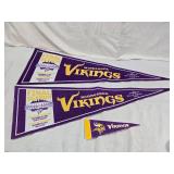 Minnesota Vikings Pennants Including Final Season Mall of America Field Pennants