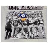 Lot of 2 Notre Dame Fighting Irish Hoisting Rudy Ruettiger on Their Shoulders Photographs