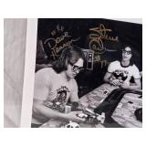 Signed Photo of Dave Hanson, Steve Carlson, and Jeff Carlson Classic Hocky Film "Slap Shot"