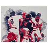 Tom Kelly Signed Minnesota Twins Artwork with Certificate of Authenticity Numbered 6/17