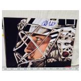Lot of 2 Autographed Hockey Photos Featuring Jonny Brodzinski and Charlie Lindgren