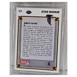 Brett Favre Rookie 1991 Upper Deck #13 Beckett Gem Mint 9.5 - Atlanta Falcons Football Card