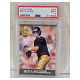 Brett Favre Rookie 1991 Fleer Ultra #283 PSA Graded Mint 9 - Atlanta Falcons Football Card