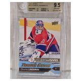 Charlie Lindgren 2016-17 Upper Deck UD Exclusives #473 Beckett Graded Gem Mint 9.5 - Montreal Canadiens Hockey Card