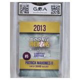Patrick Mahomes II Rookie High School Card 2013 GMA Gold Platinum Limited Edition #5 GMA Graded Gem MT 10  - Whitehouse Wildcats Baseball Card