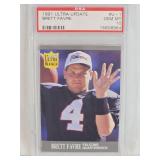 Brett Favre Rookie 1991 Fleer Ultra Update #U-1 PSA Graded GEM MT 10  - Atlanta Falcons Football Card