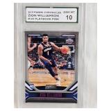 Zion Williamson Rookie 2019 Panini Chronicles #169 SPA Graded Gem MT 10 - New Orleans Pelicans Basketball Card