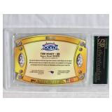 Tom Brady 2011 Topps Super Bowl Legends Die-Cut #49 Supreme SP Authentication Grade 10 - New England Patriots Football Card